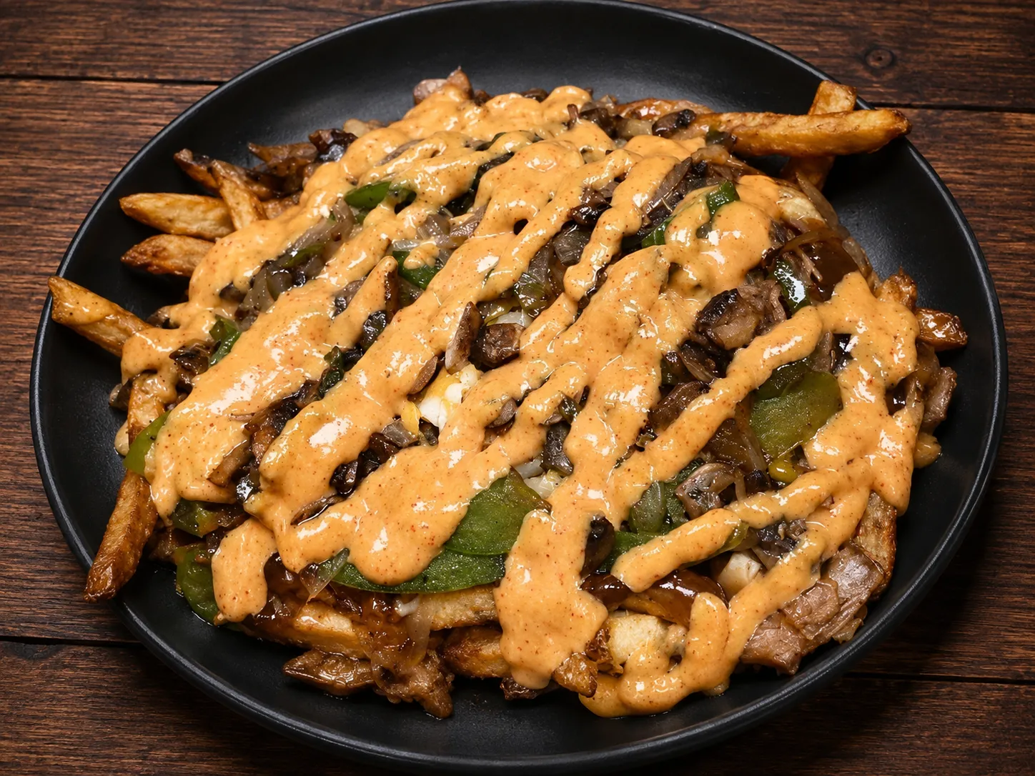 Capilano-Roast Poutine loaded with roasted beef at Pasta Basta in Charleswood, Winnipeg