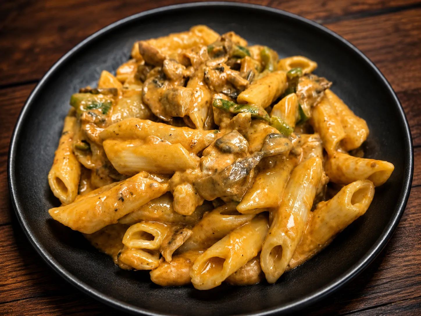 Triple Threat creamy pasta at Pasta Basta in Charleswood, Winnipeg