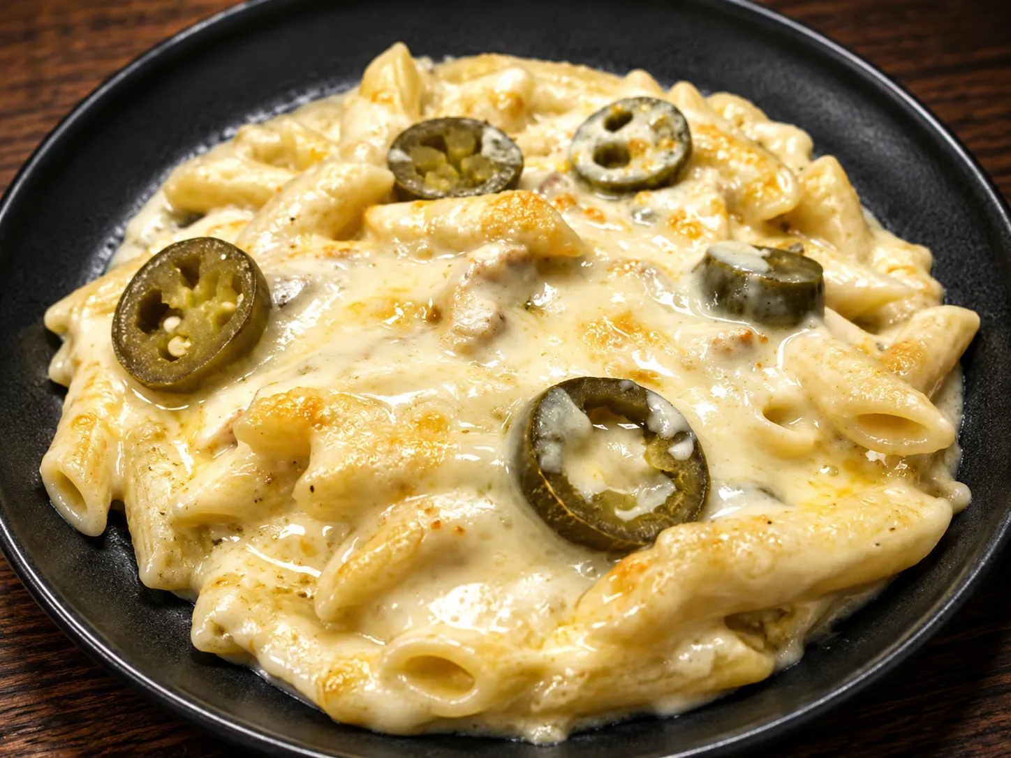 Baked Inferno creamy chicken jalapeno pasta at Pasta Basta in Winnipeg